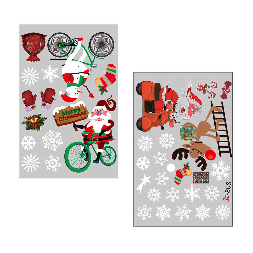 Snowflake Window Decal - Naklejki na okno zimowe, dekoracje świąteczne,