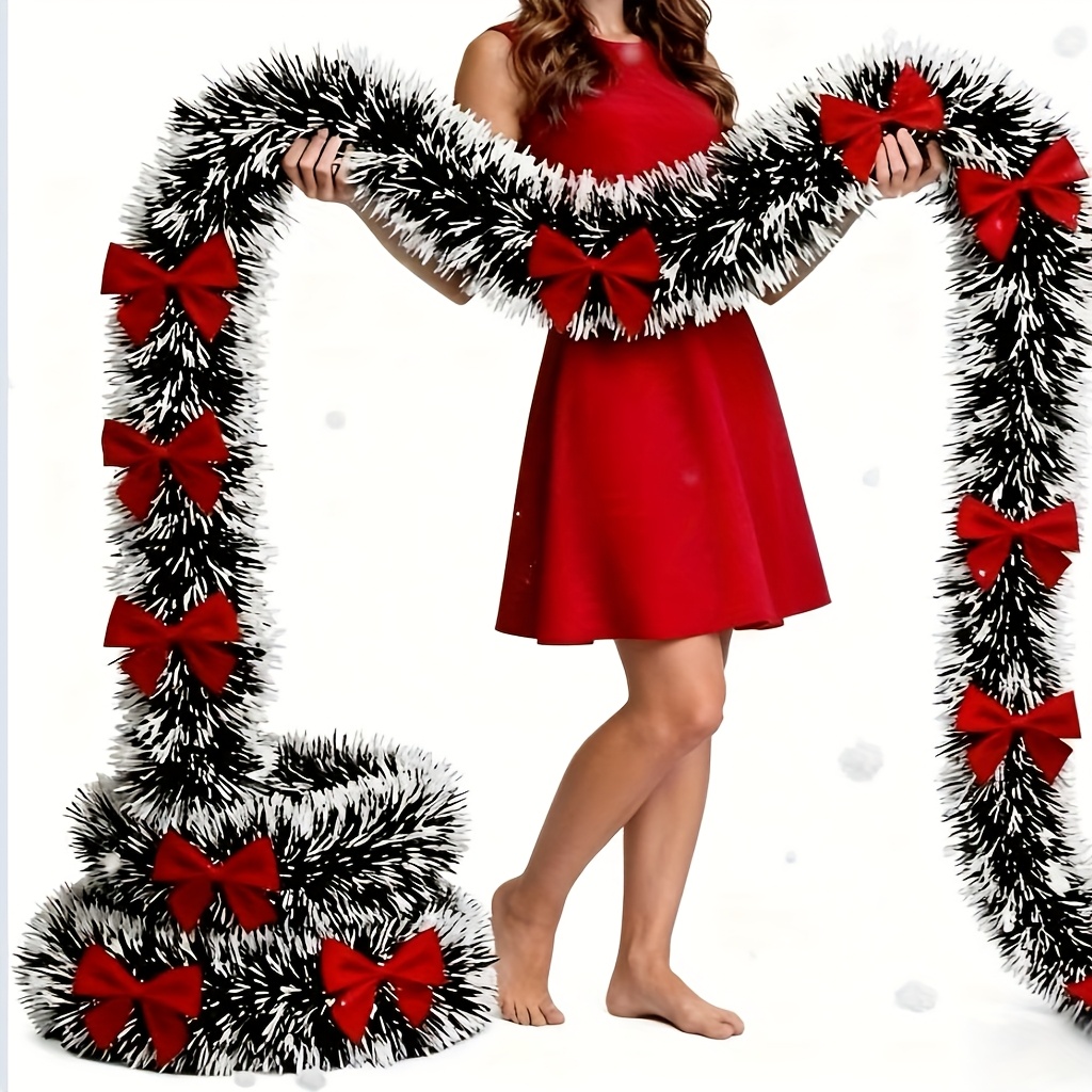 Christmas Wreath Fake - Sztuczna girlanda świąteczna, girlandy z tinsel