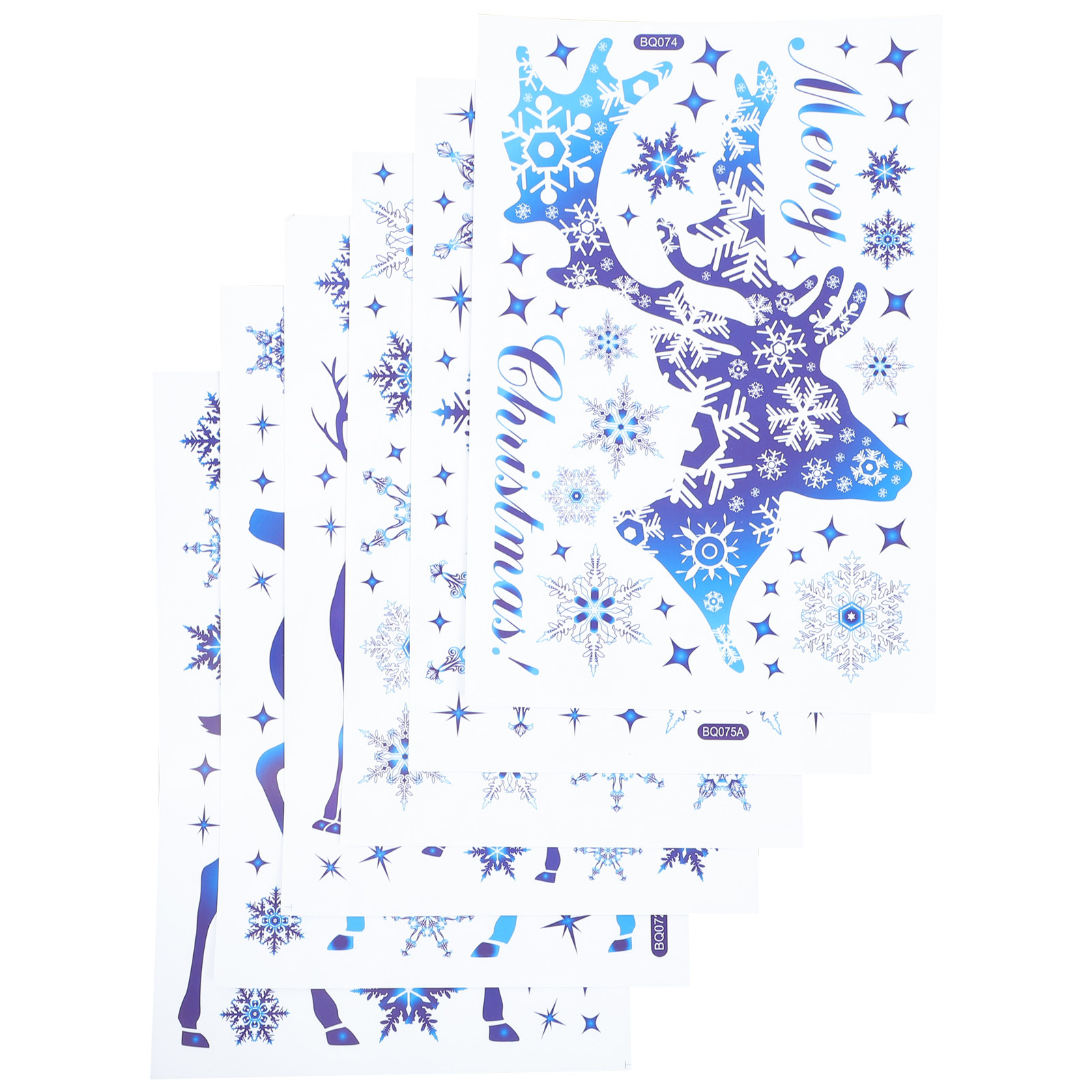 Snowflake Window Decal - 6 Arkuszy Naklejek na Okno z