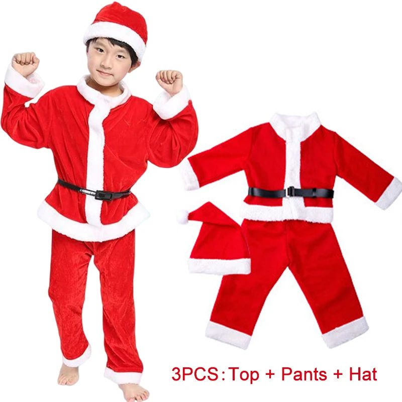 Elf Costume Christmas - Strój Świętego Mikołaja dla dzieci na