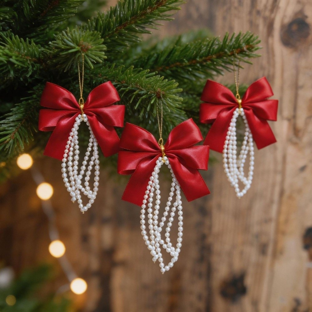 Gift Box Wrap Set - Zestaw 12 szt. kokardek na choinkę,