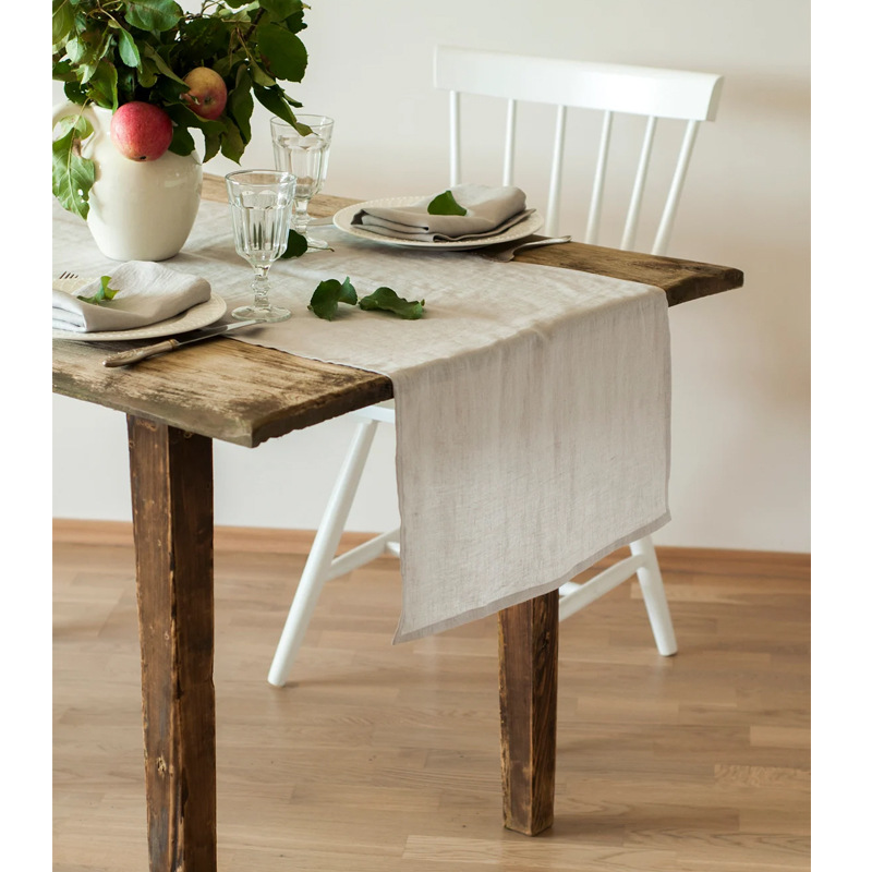 Christmas Table Runner - Bieżnik na stół ze 100% lnu,