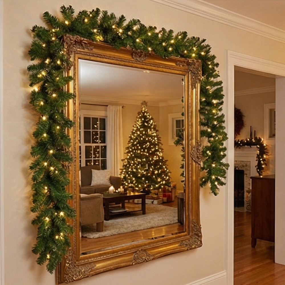2,7M Sztuczna Zielona Girlanda – Christmas Wreath Fake recenzja i cena