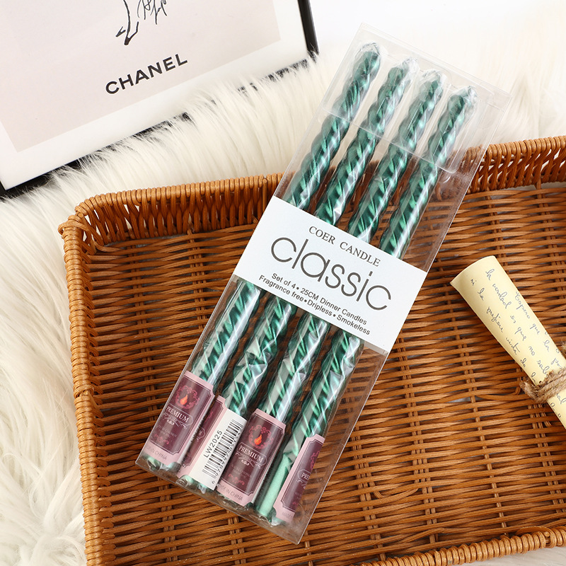 4 szt. Świeczniki w stylu euro – Holiday Candle Set recenzja i cena