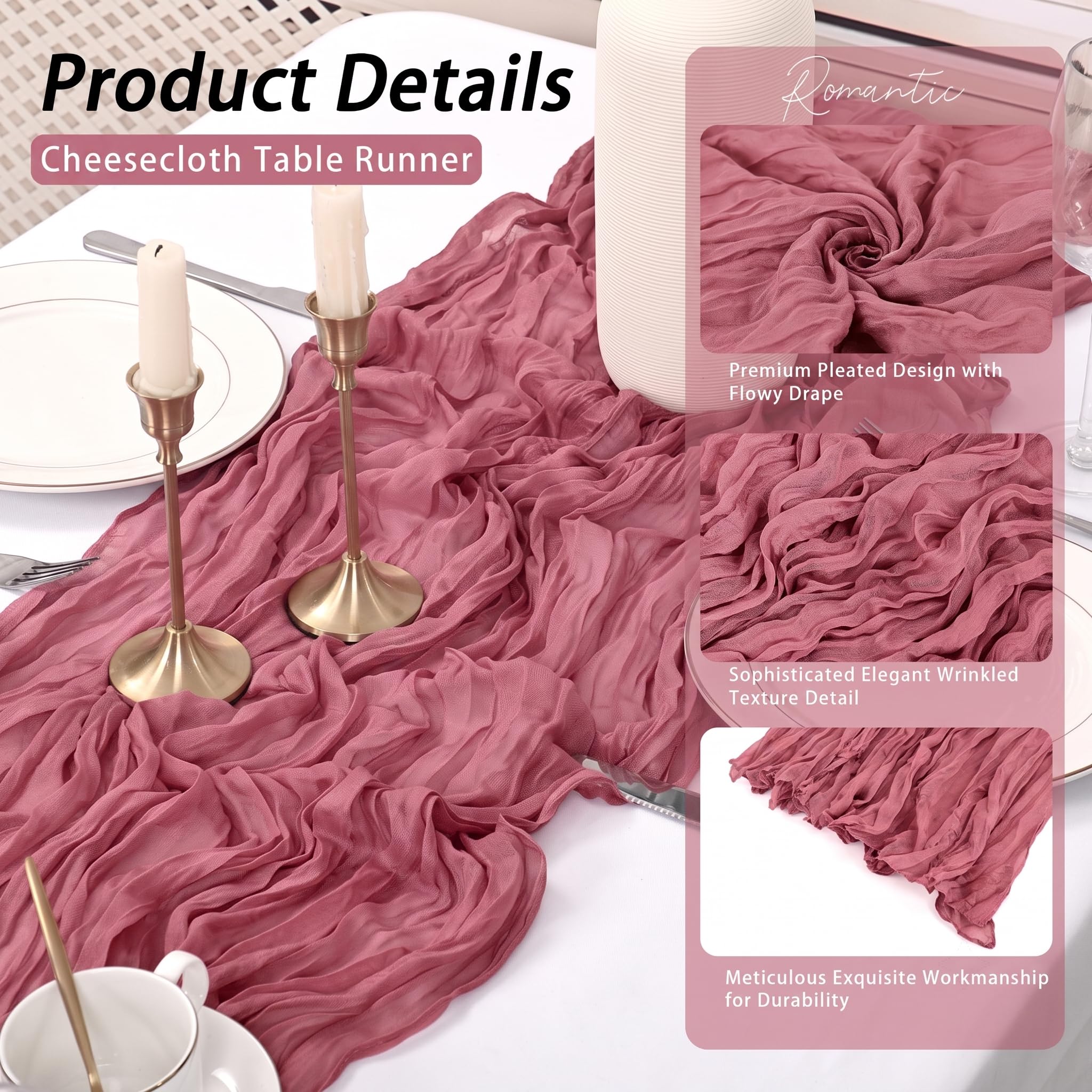 Zestaw 10 bieżników na stół z  – Christmas Table Runner recenzja i cena