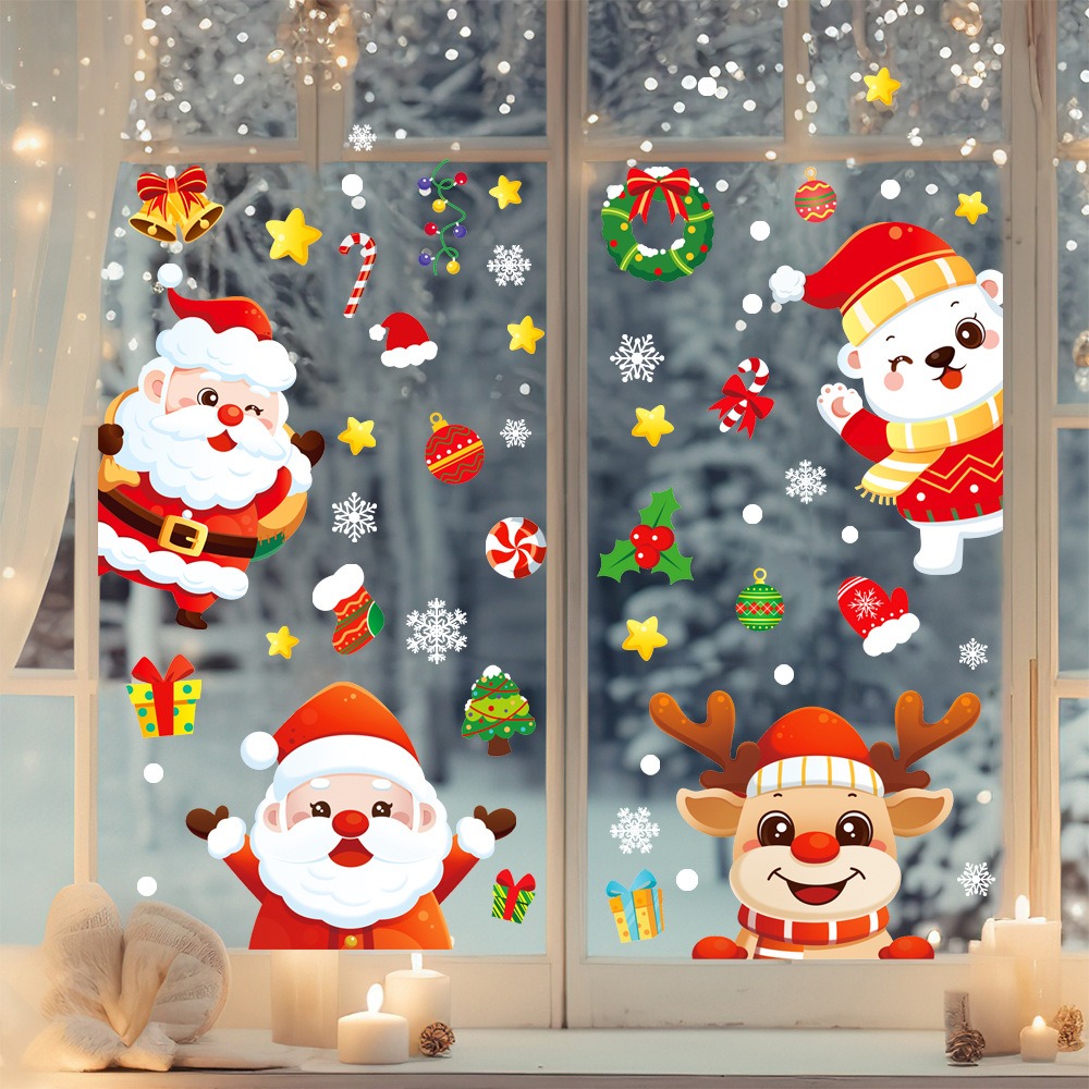 Naklejka na okno Święty Mikoła – Snowflake Window Decal recenzja i cena