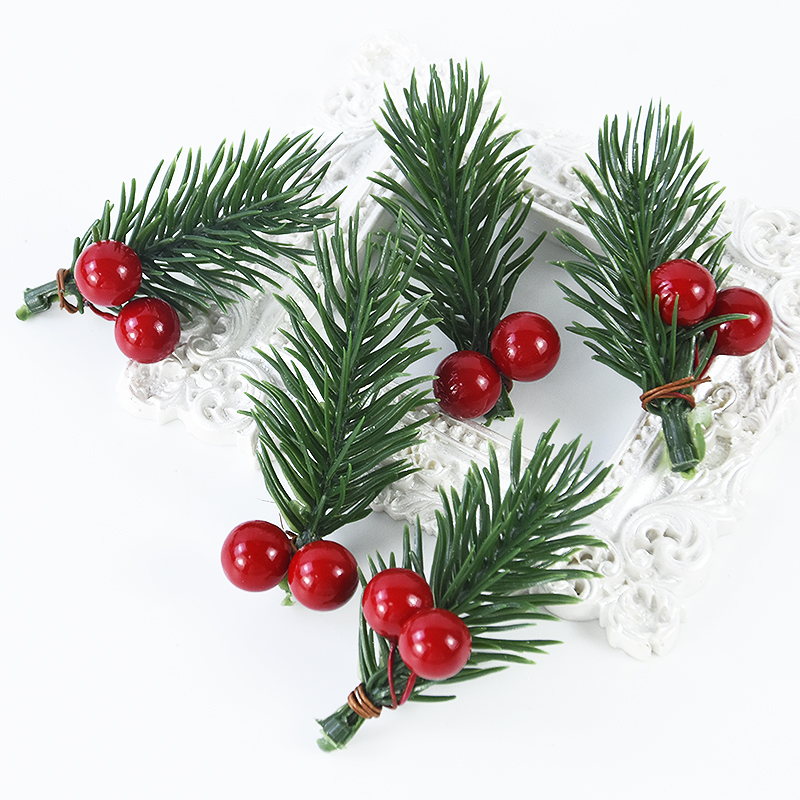 10 szt. Świąteczne gałązki z j – Christmas Wreath Fake recenzja i cena