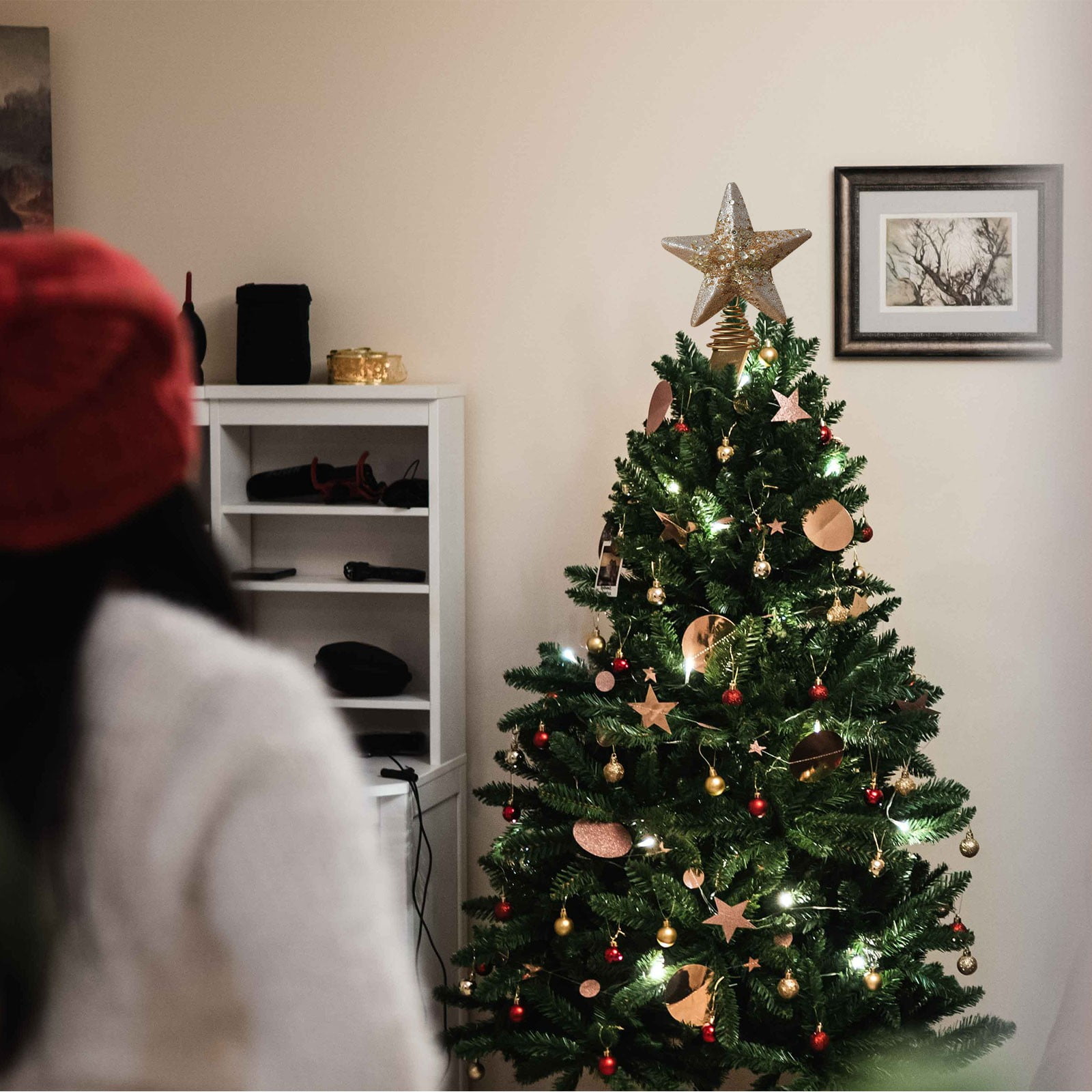 Gwiazda na szczyt choinki, bły – Star Tree Topper recenzja i cena