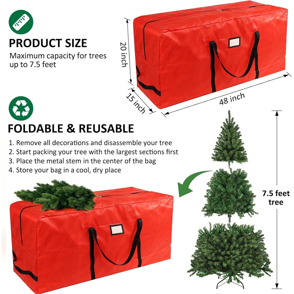 Wytrzymała torba do przechowyw – Christmas Tree Artificial recenzja i cena