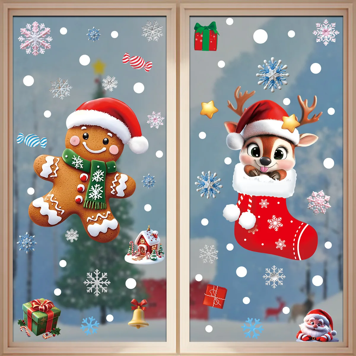 2025 Świąteczne statyczne nakl – Snowflake Window Decal recenzja i cena