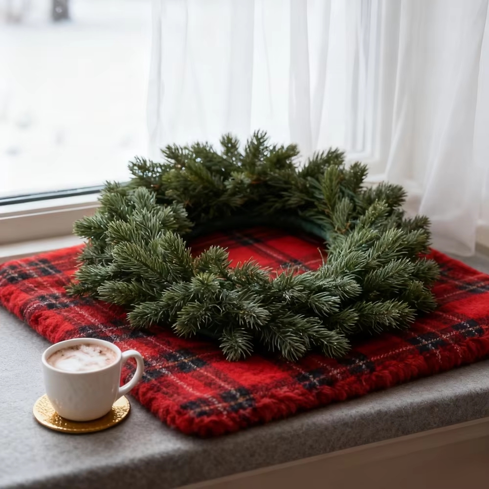 Sztuczny wieniec z sosny, deko – Christmas Wreath Fake recenzja i cena