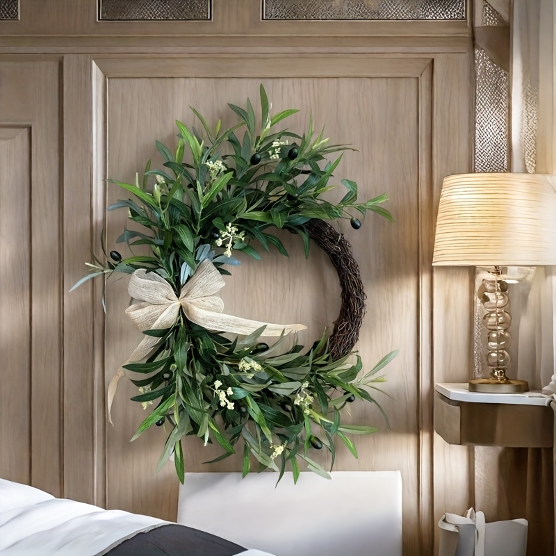 2025 Sztuczny wieniec z oliwek – Christmas Wreath Fake recenzja i cena