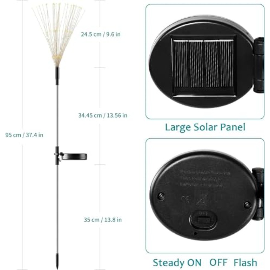 Solarne lampki fajerwerki, try – Christmas Lights Outdoor recenzja i cena