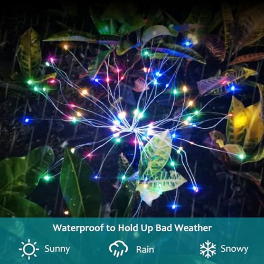 Solarne lampki fajerwerki, try – Christmas Lights Outdoor recenzja i cena